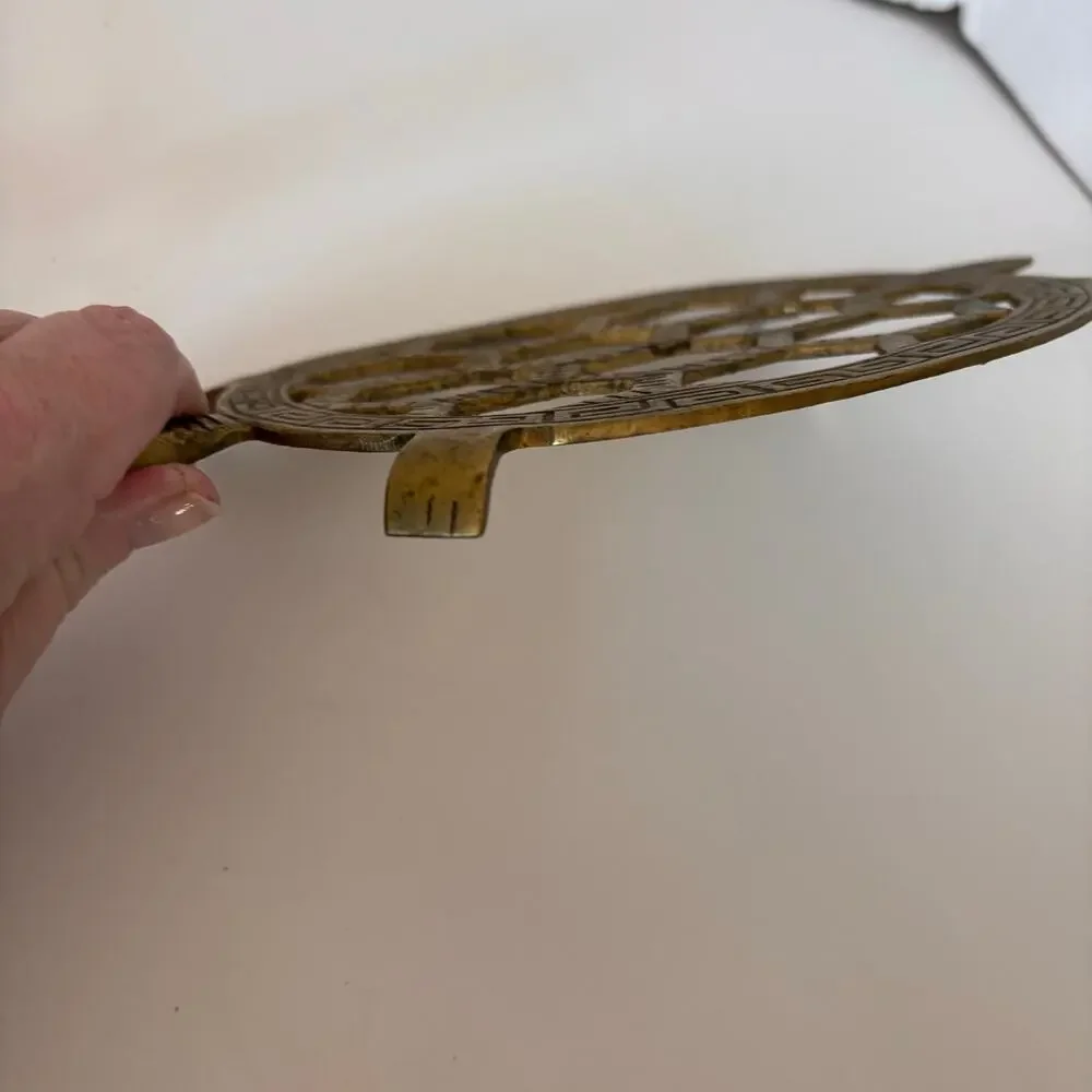 Vintage Brass Turtle Trivet by C.B.K. Ltd - 10
